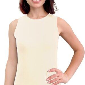 Elegant High Neck Sleeveless Tank Top for Women - Perfect Layering Essential